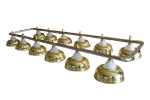 Лампа на двенадцать плафонов "Crown" D38 (золотистая)